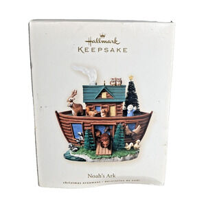 Noah’s Ark Hallmark Keepsake Christmas Ornament 2008 Artist Tammy Haddix New